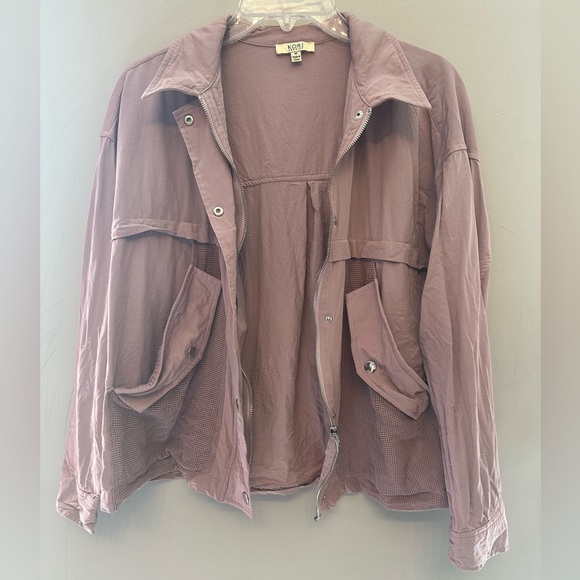 Kori Jackets & Blazers - Kori Mauve Utility Jacket Size Medium